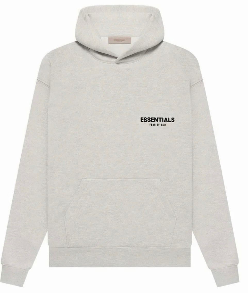 ESSENTIALS HOODIE GRIS CLARO