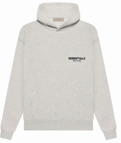 ESSENTIALS HOODIE GRIS CLARO