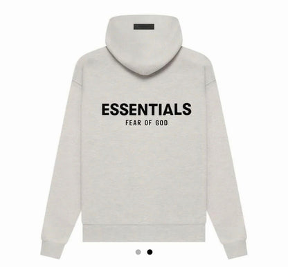ESSENTIALS HOODIE GRIS CLARO