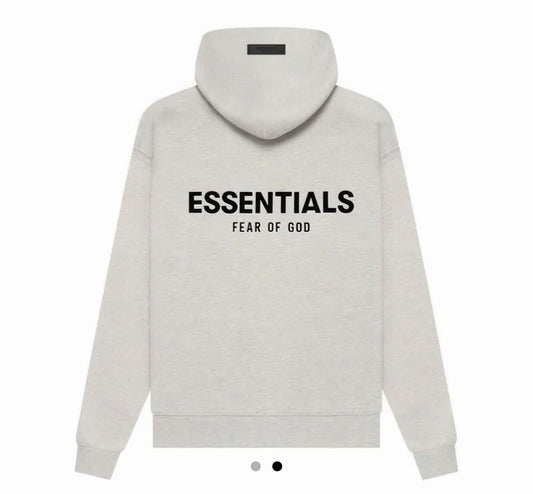 ESSENTIALS HOODIE GRIS CLARO